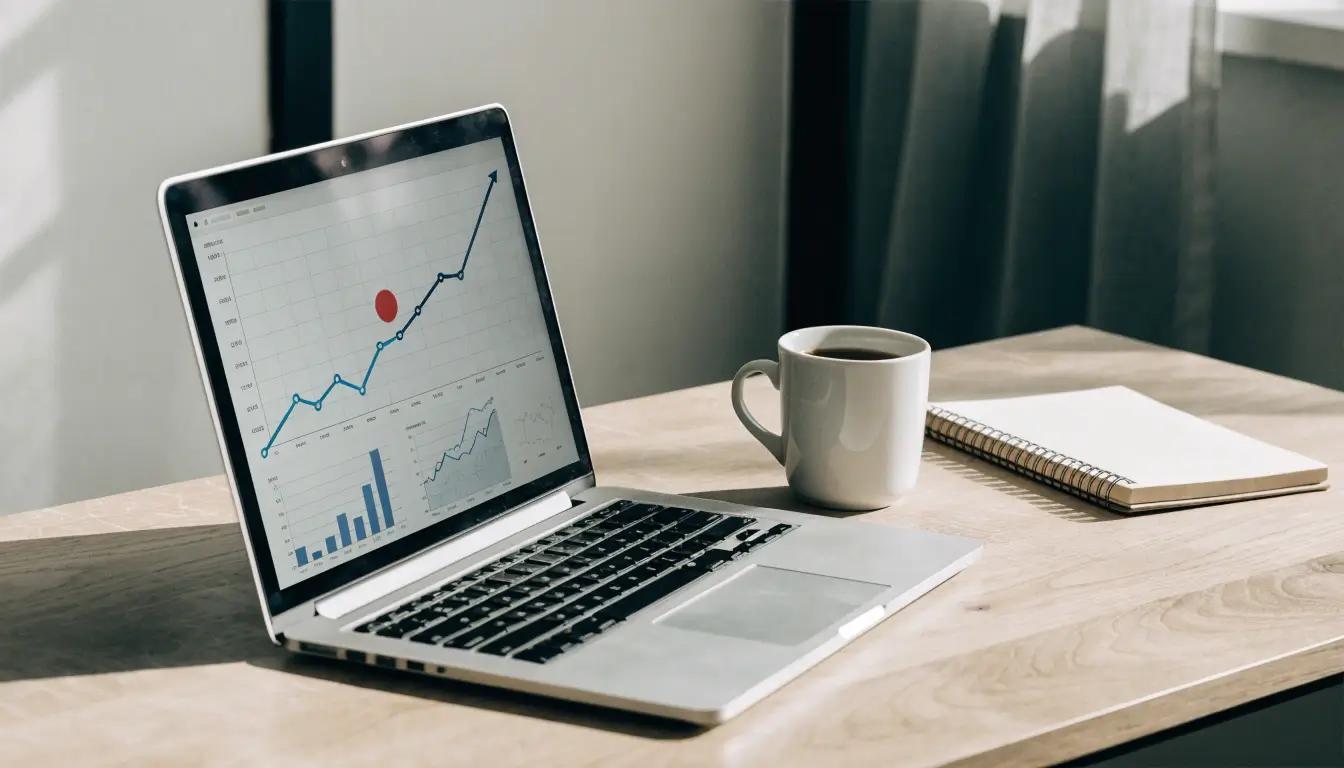 Auswertung in der Google Search Console mit Klicks und Impressionen